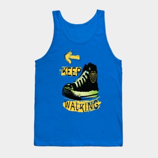 Keep walking camino quote Tank Top